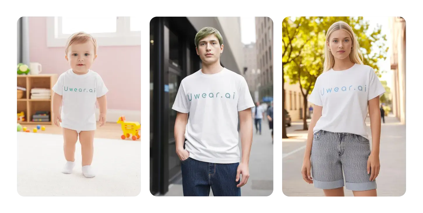 Different AI image models producing fashion photography with varying styles and quality levels