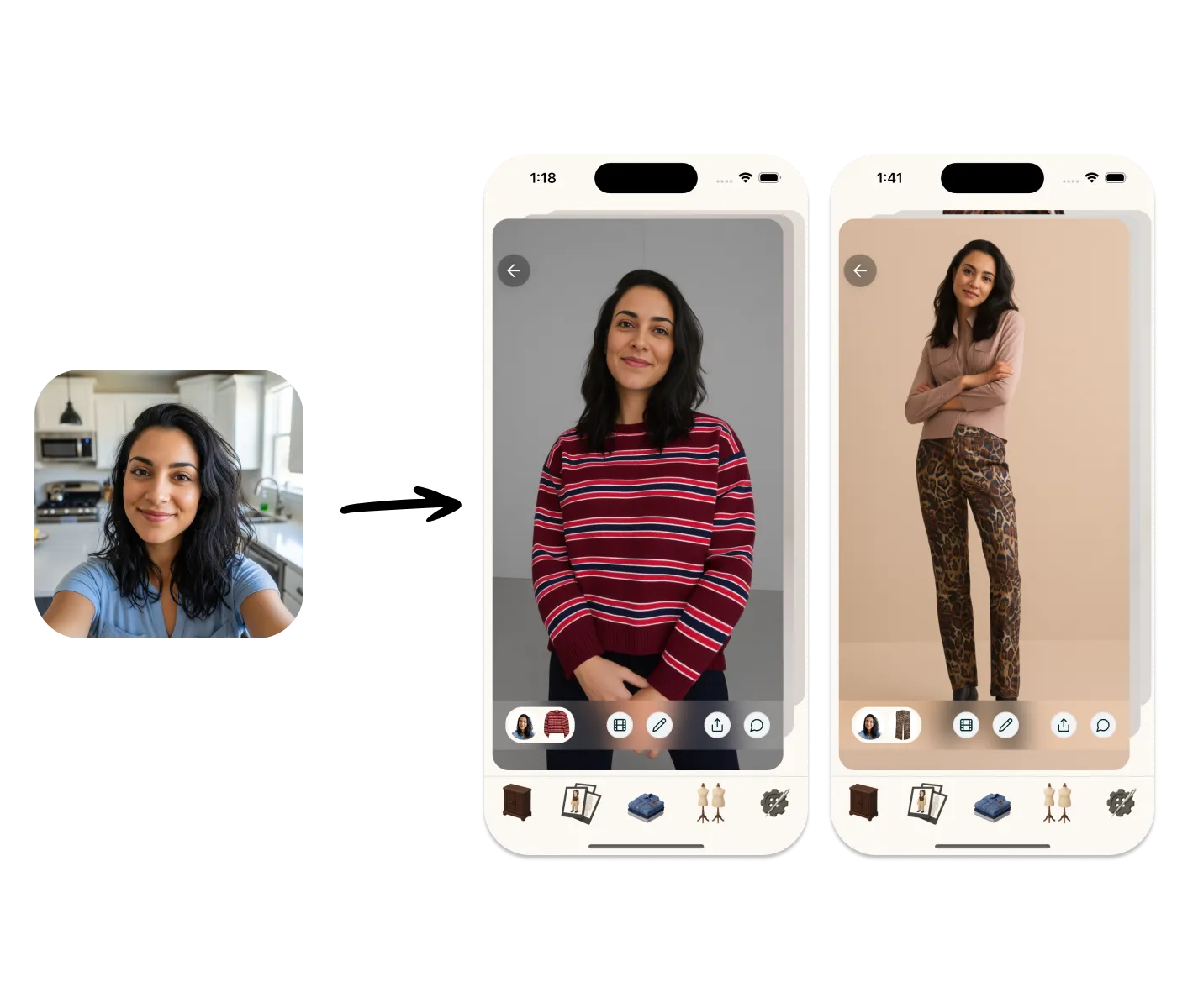 Natural AI photos that look like you